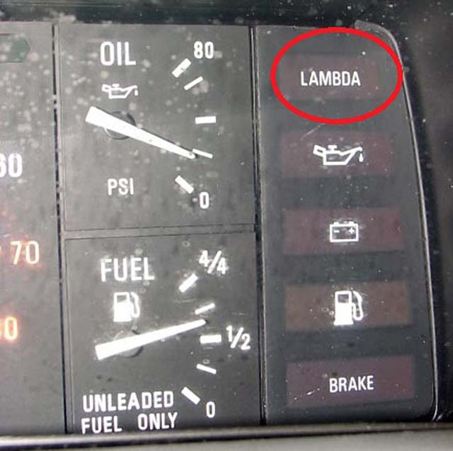 Đèn Lamba trên xe DeLorean