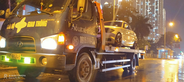 hình ảnh cứu hộ giao thông cầu Thăng Long