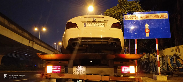 hình ảnh cứu hộ giao thông cầu Thăng Long