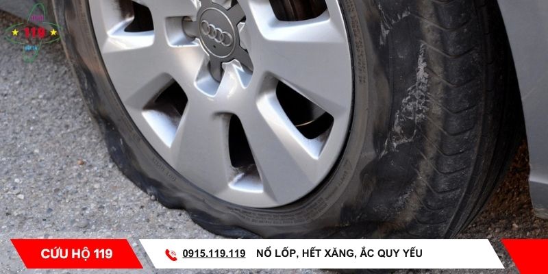 Nổ lốp hay hết xăng